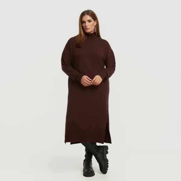 Πλεκτό φόρεμα ζιβάγκο