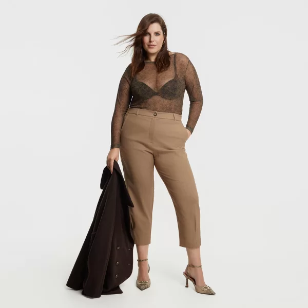 Παντελόνι carrot μονόχρωμο