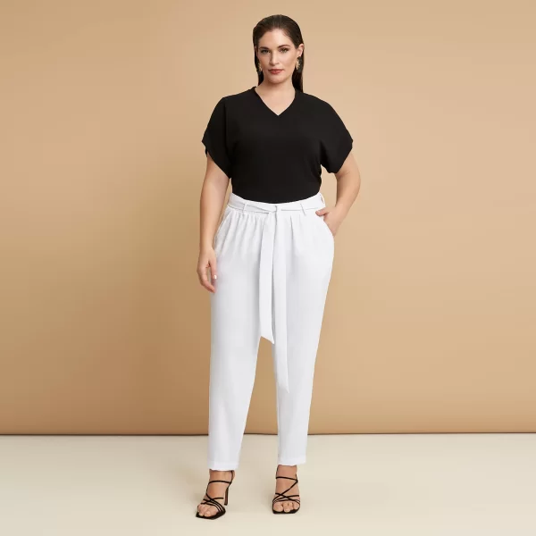 MAT FASHION Παντελόνι jogger κρεπ airwashed με δέσιμο