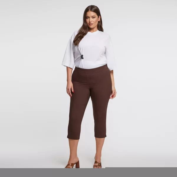 Basic βαμβακερό παντελόνι κάπρι