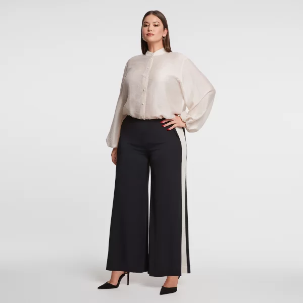 Παντελόνα με contrast ρίγα στο πλάι