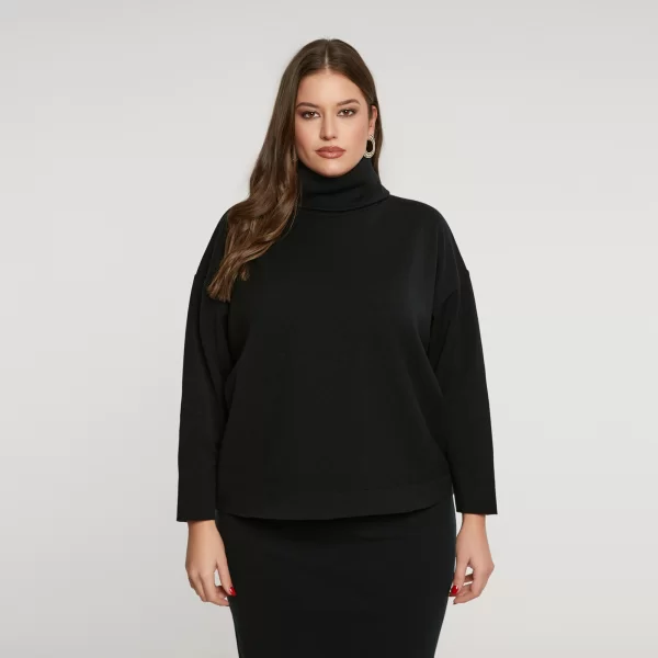 Basic πλεκτή μπλούζα ζιβάγκο