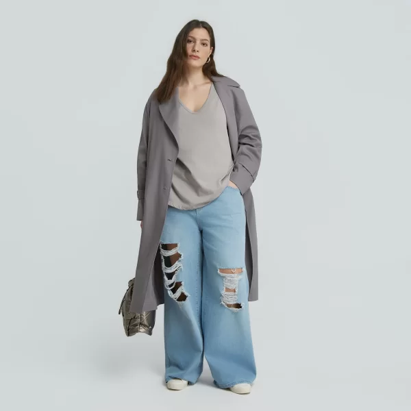 Μακρυμάνικη βαμβακερή μπλούζα με στρογγυλή λαιμόκοψη