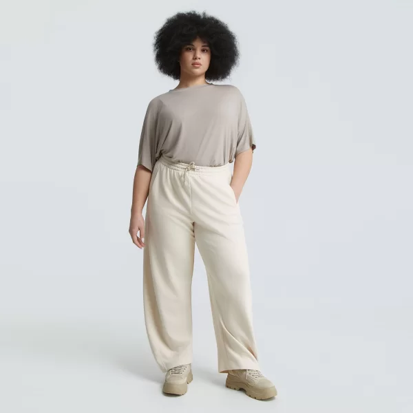 Relaxed βαμβακερό φούτερ παντελόνι