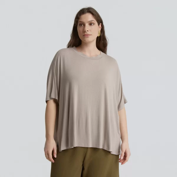 Κοντομάνικο t-shirt βισκόζη