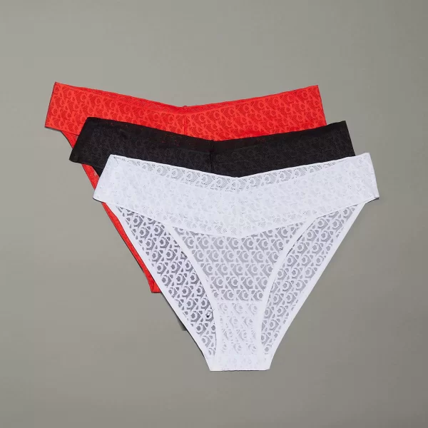 Σετ 3 τεμάχια Σλιπ - Icon Logo Lace