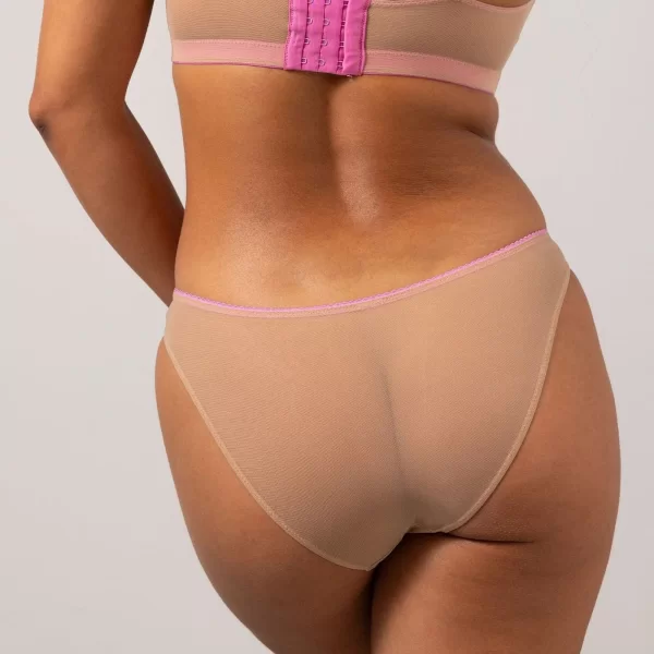 Σλιπ διχτυωτό με διχρωμία