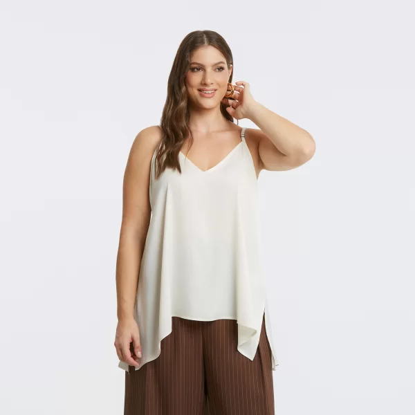 Basic αμάνικο τοπ σατέν