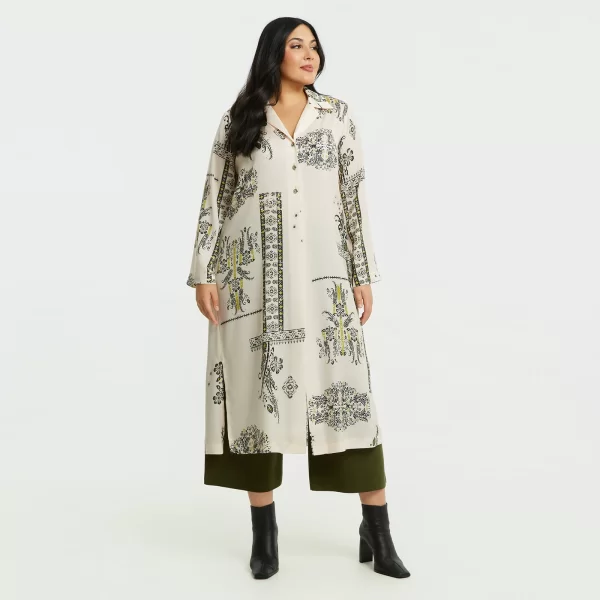 Σεμιζιέ φόρεμα με paisley μοτίβο