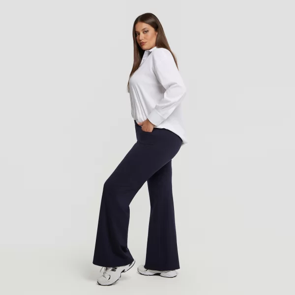 Παντελόνι καμπάνα ελαστικό βισκόζη