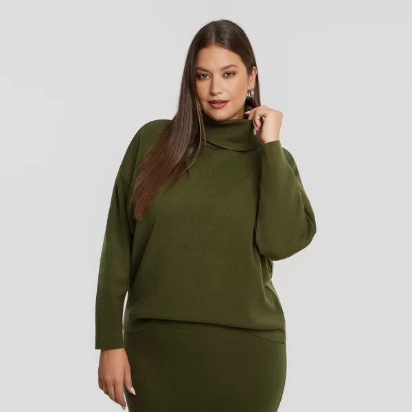 Basic πλεκτή μπλούζα ζιβάγκο