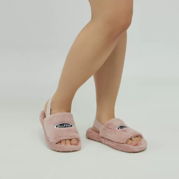 Slippers γούνινα ροζ