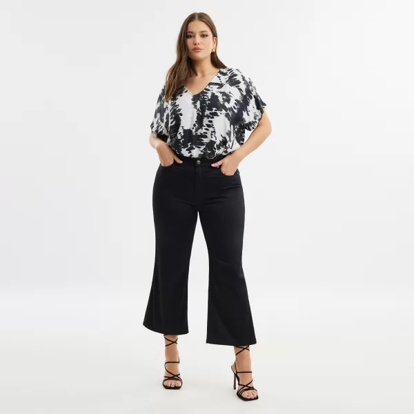 Τζιν basic flare cropped