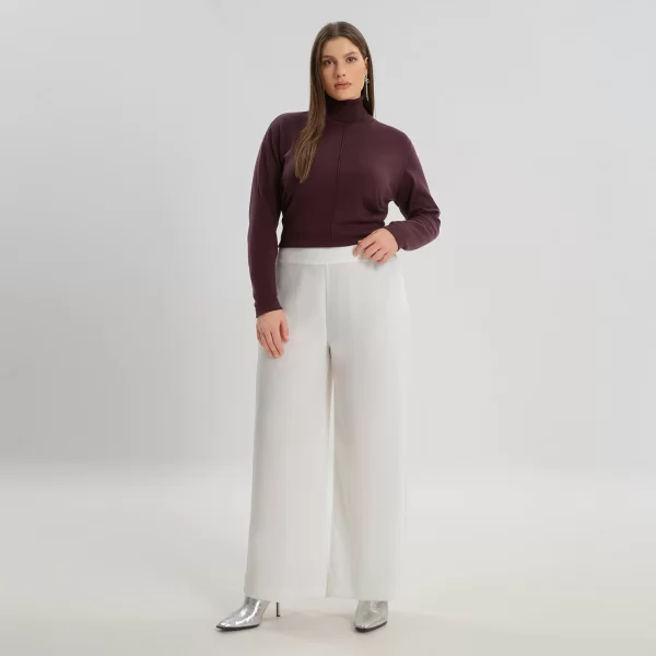 Εκρού παντελόνα με φάσα στο πλάϊ