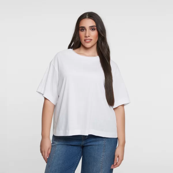 Basic βαμβακερό t-shirt