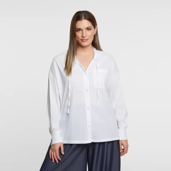 Βαμβακερό πουκάμισο με κουκούλα