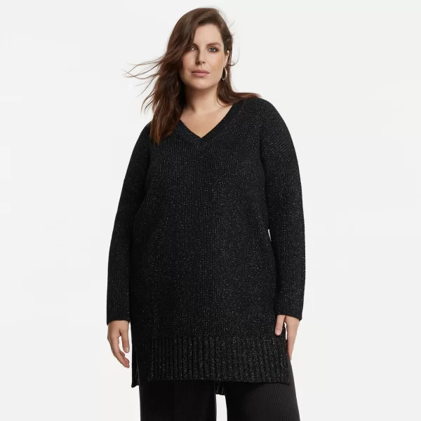 Μπλούζα πλεκτή V με μαλλί