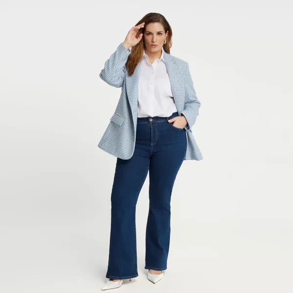 Τζιν μπλε σε γραμμή bootcut