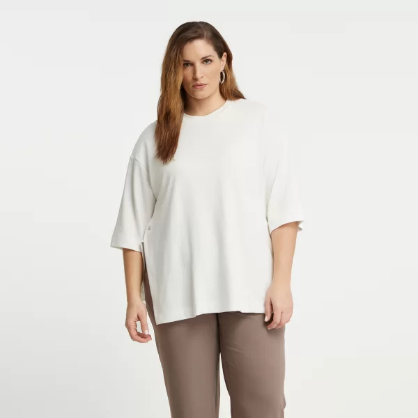 Μπλούζα φούτερ με σκισίματα στο τελείωμα