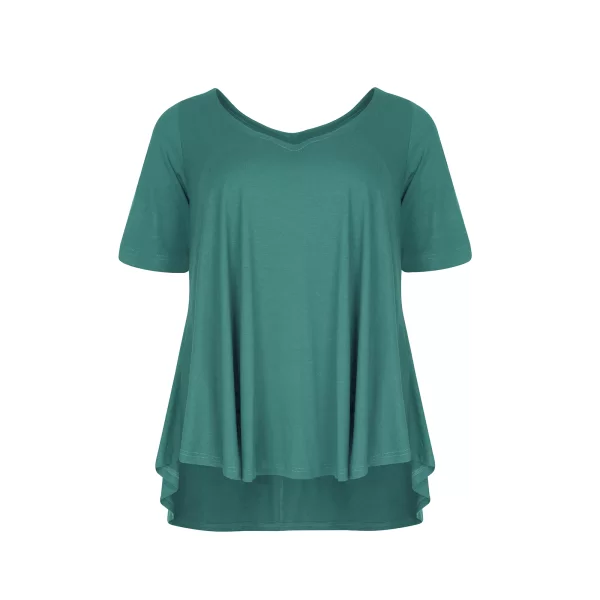 Basic μπλούζα με στρογγυλάδα