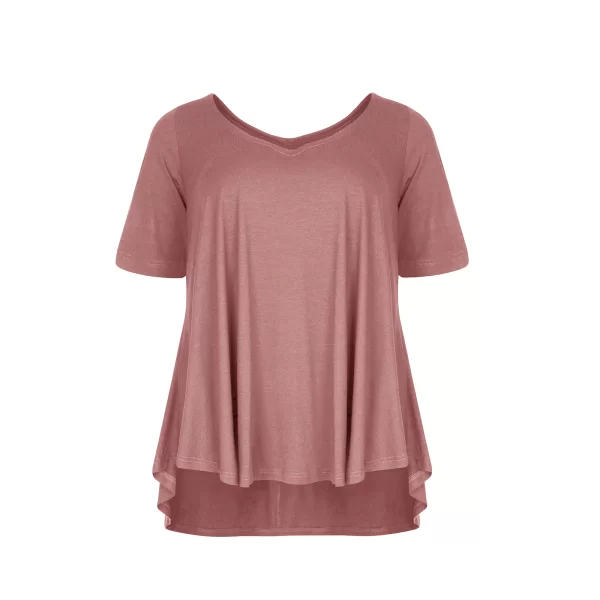 Basic μπλούζα με στρογγυλάδα