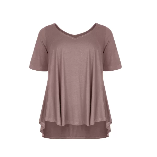 Basic μπλούζα με στρογγυλάδα