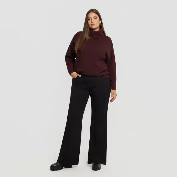 Παντελόνι καμπάνα ελαστικό βισκόζη