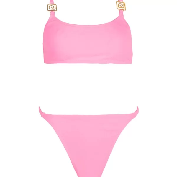 GIGI Μαγιό Σετ Μπικίνι με Τόκα & Δέσιμο - Ροζ