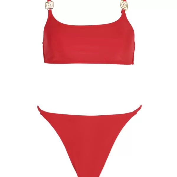 GIGI Μαγιό Σετ Μπικίνι με Τόκα & Δέσιμο - Κόκκινο