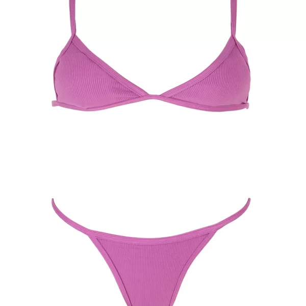 GIGI Μαγιό Σετ Μπικίνι Ριπ - Μώβ