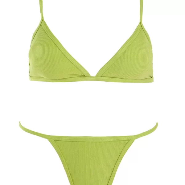 GIGI Μαγιό Σετ Μπικίνι Ριπ - Λαχανί