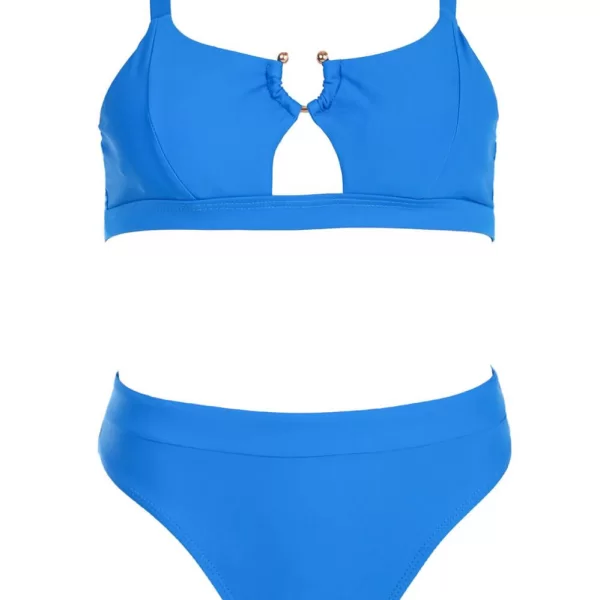 GIGI-Μαγιό Σετ Μπικίνι με Λάστιχο και Κρίκο - Μπλε