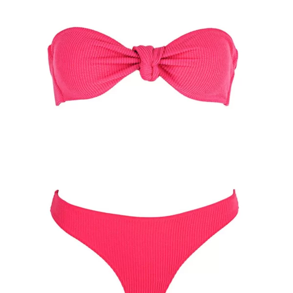 GIGI-Μαγιό Σετ Μπικίνι Ριπ - Φούξια