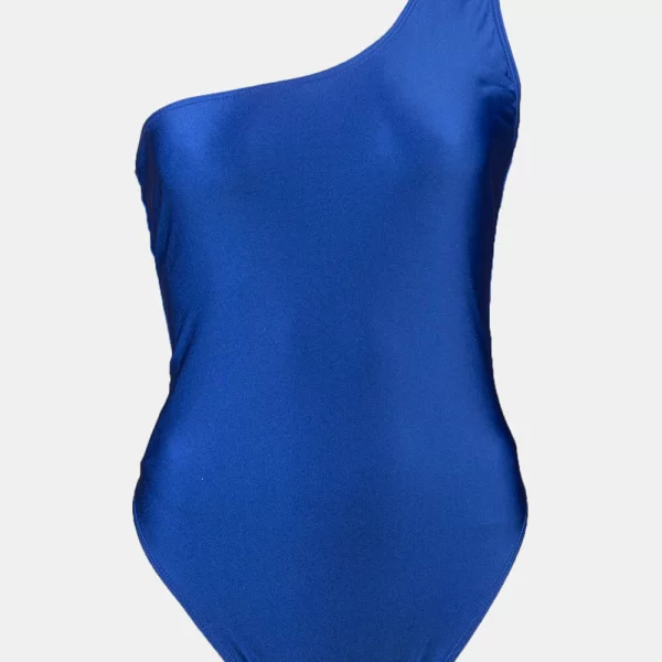 GIGI-Μαγιό Ολόσωμο με Έναν Ώμο Plus Size - Μπλε