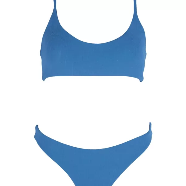 GIGI Μαγιό Σετ Μπικίνι Ριπ με Μπουστάκι - Μπλε