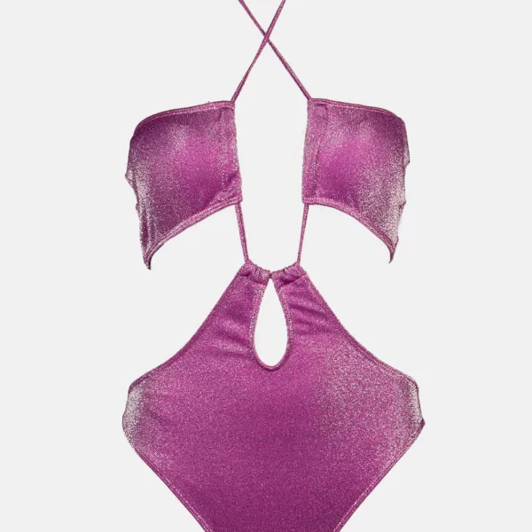 GIGI-Μαγιό Ολόσωμο Lurex - Μώβ