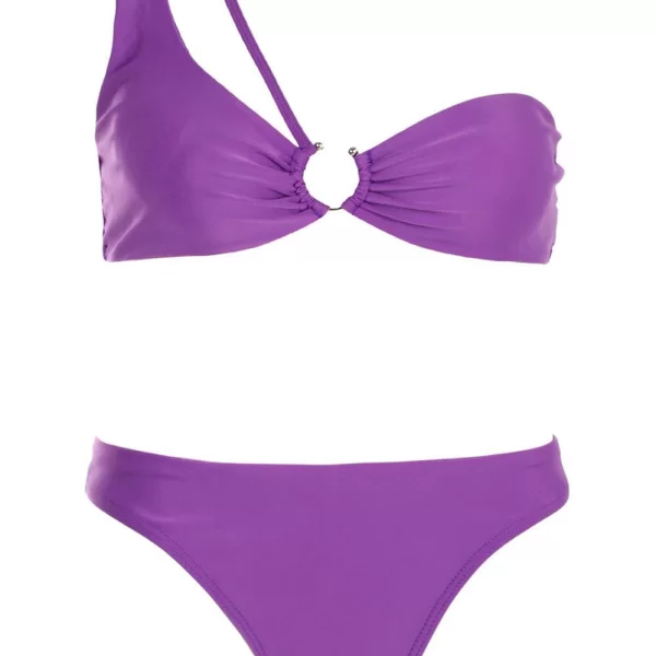 GIGI-Μαγιό Σετ Μπικίνι με Διακοσμητικό Κρίκο - Μώβ