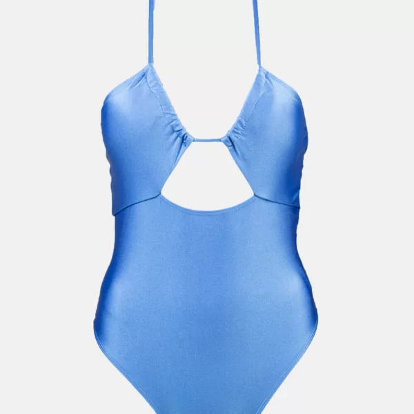 GIGI-Μαγιό Ολόσωμο με Δέσιμο Πίσω - Μπλε