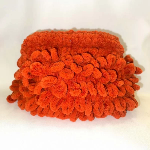 SOU PUFFY CLUTCH BAG ΜΕ ΦΟΔΡΑ (ΠΟΡΤΟΚΑΛΙ)