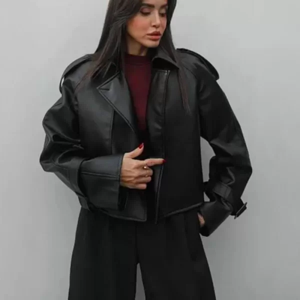 HALSEY γυναίκεια biker τζάκετ μαύρο