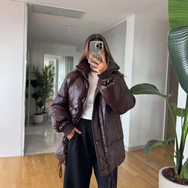 SOU Ramaar γυναικείο puffy μπουφάν μπορντό