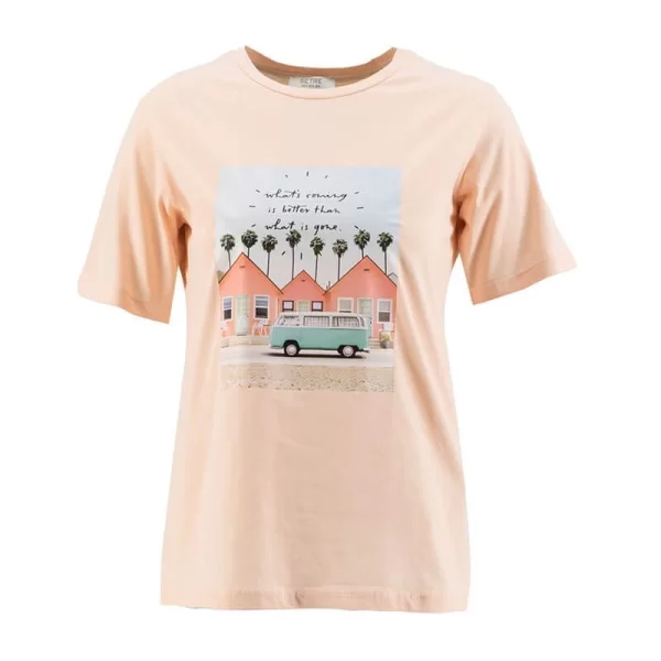 Γυναικείο t-shirt με σχέδιο What's coming..