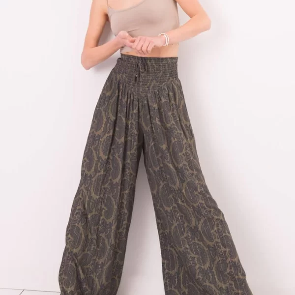 Γυναικεία παντελόνα με γυαλιστερές ίνες