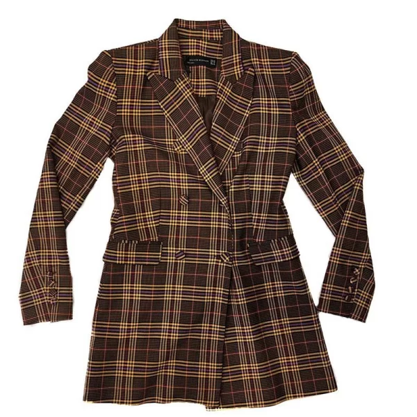 Rania γυναικείο μπλέιζερ καρό