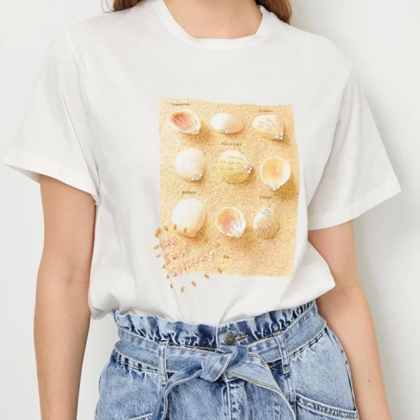 Γυναικείο t-shirt με κοχύλια
