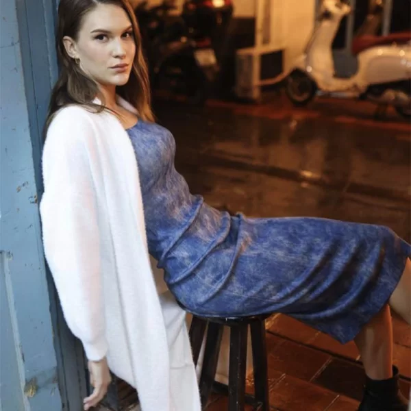 Μίντι φόρεμα με τιράντες Clare