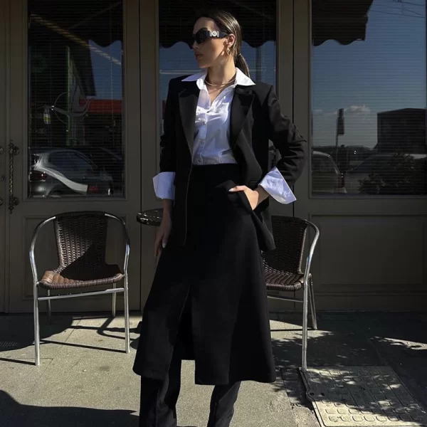 HOPE Γυναικείο Σετ σακάκι με μιντί φούστα