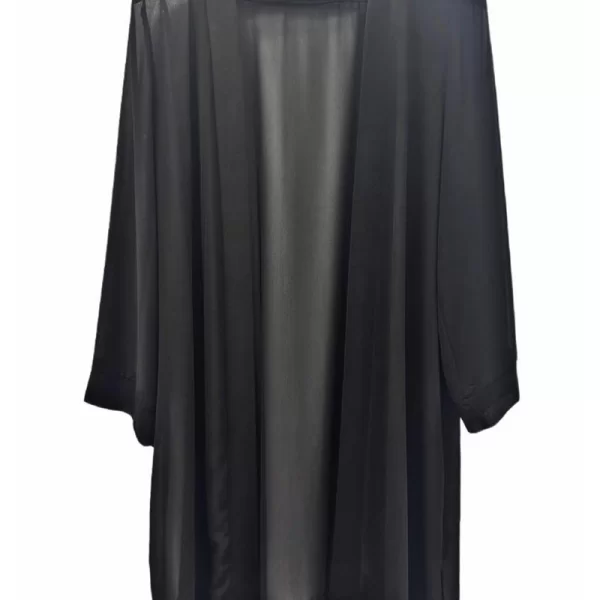 Γυναικείο πανωφόρι τούλι μαύρο bigsize