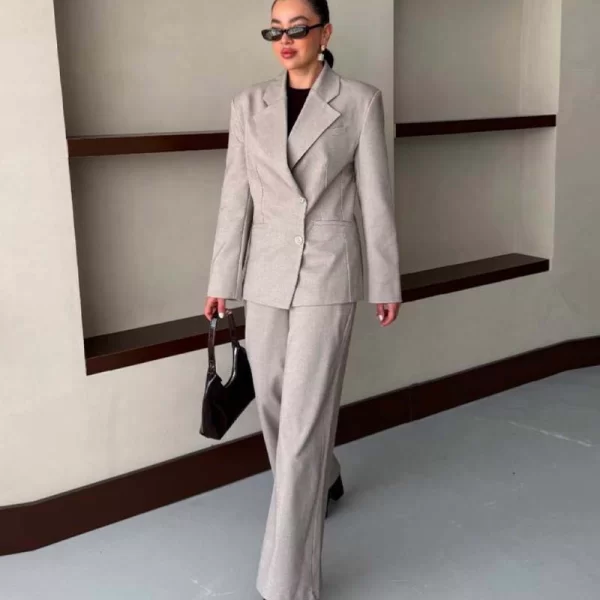 JONES γυναικείο κουστούμι (ανοιχτό γκρι)