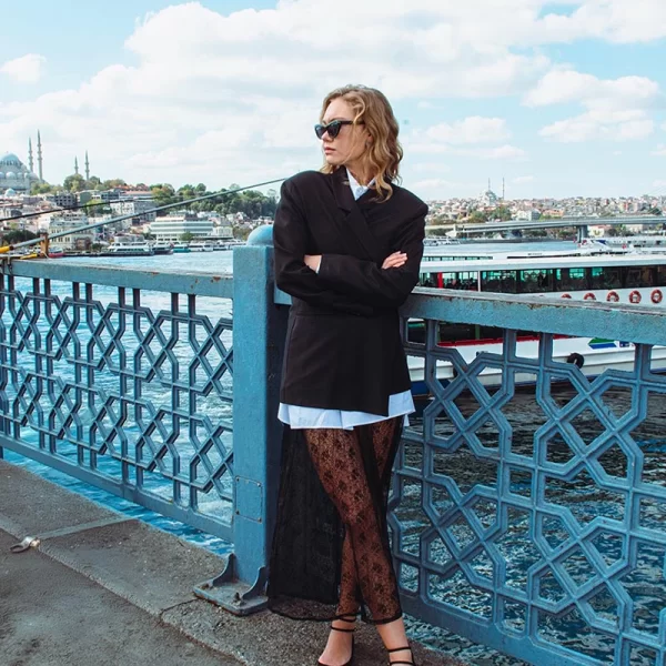 CANDELA γυναίκεια φούστα δαντέλα